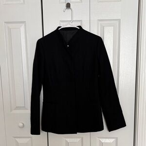 Elegant Black Women's Jacket, wool